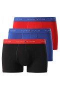 Tripack boxer stretch coton recyclé Tommy Hilfiger 0WH Bright Blue/Black/Deep Crimson UM0UM03438