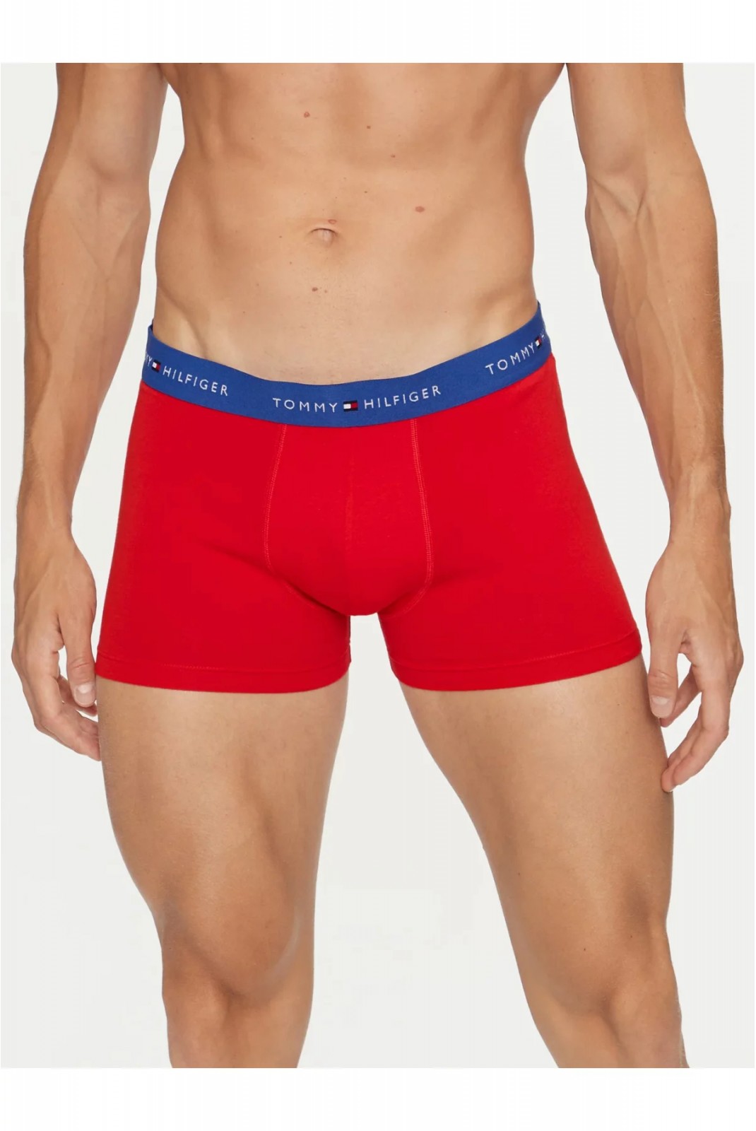 Tripack boxer stretch coton recyclé Tommy Hilfiger 0WH Bright Blue/Black/Deep Crimson UM0UM03438