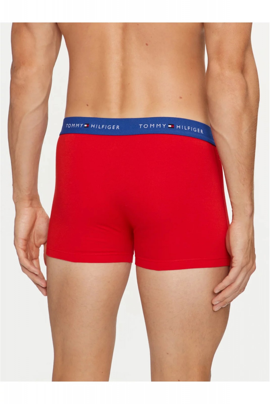 Tripack boxer stretch coton recyclé Tommy Hilfiger 0WH Bright Blue/Black/Deep Crimson UM0UM03438