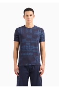 TShirt MC coton logo print Armani exchange 75AG Night Sky Lettering 3DZTHW ZJ8EZ