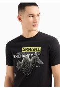 TShirt coton imprimé Armani exchange 1200 Black 3DZTJQ ZJGEZ