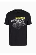 TShirt coton imprimé Armani exchange 1200 Black 3DZTJQ ZJGEZ