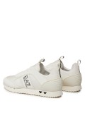 Baskets textile et cuir PU Ea7 T052-Off White+Black X8X027 XK219