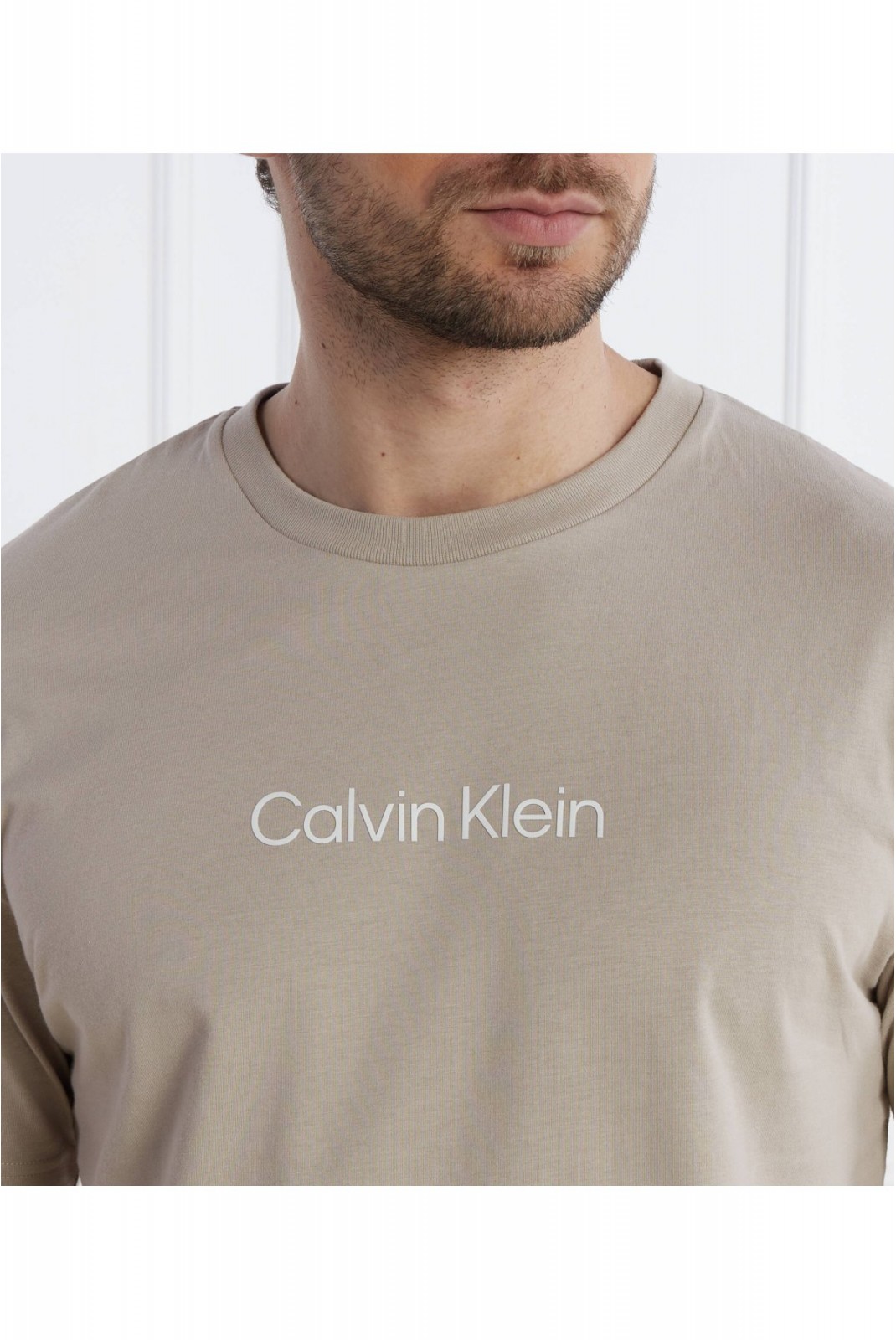 TShirt MC coton logo Calvin klein PA0 Cinder K10K111346