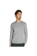 Pull coton piqué Calvin klein PKH Mid Grey Heather K10K113410