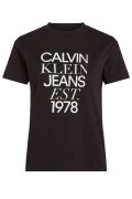 TShirt MC coton impression logo Calvin klein BEH Ck Black J20J224910