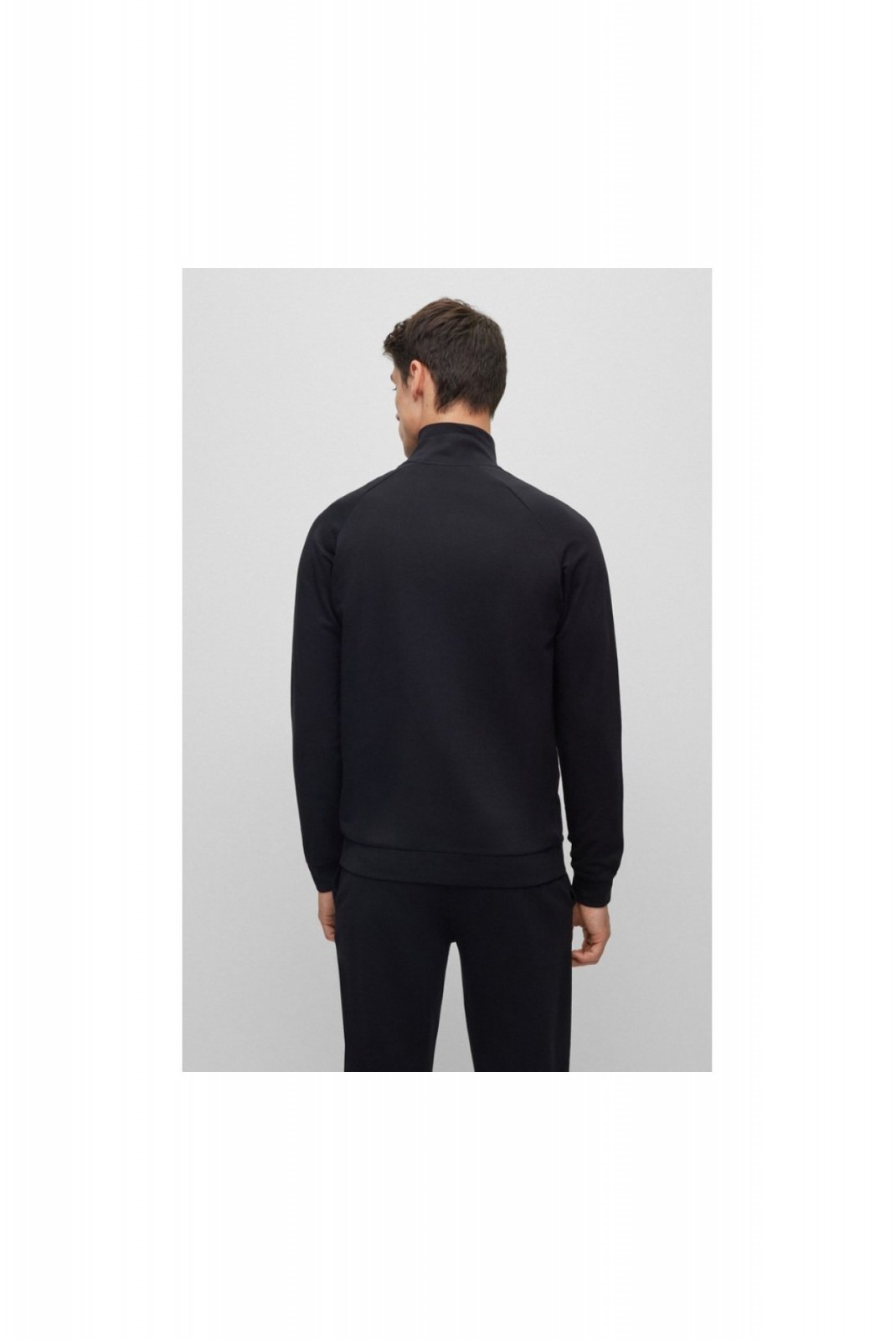 Sweat zippé ML coton stretch Hugo boss 001 Black 50503067