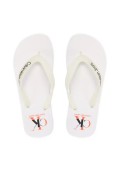 Tongs PVC logo Calvin klein YBR White YM0YM00656