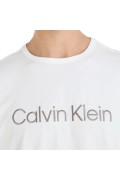 TShirt stretch logo brodé Calvin klein O76 WHITE (EIFFEL TOWER LOGO) 000NM2501E