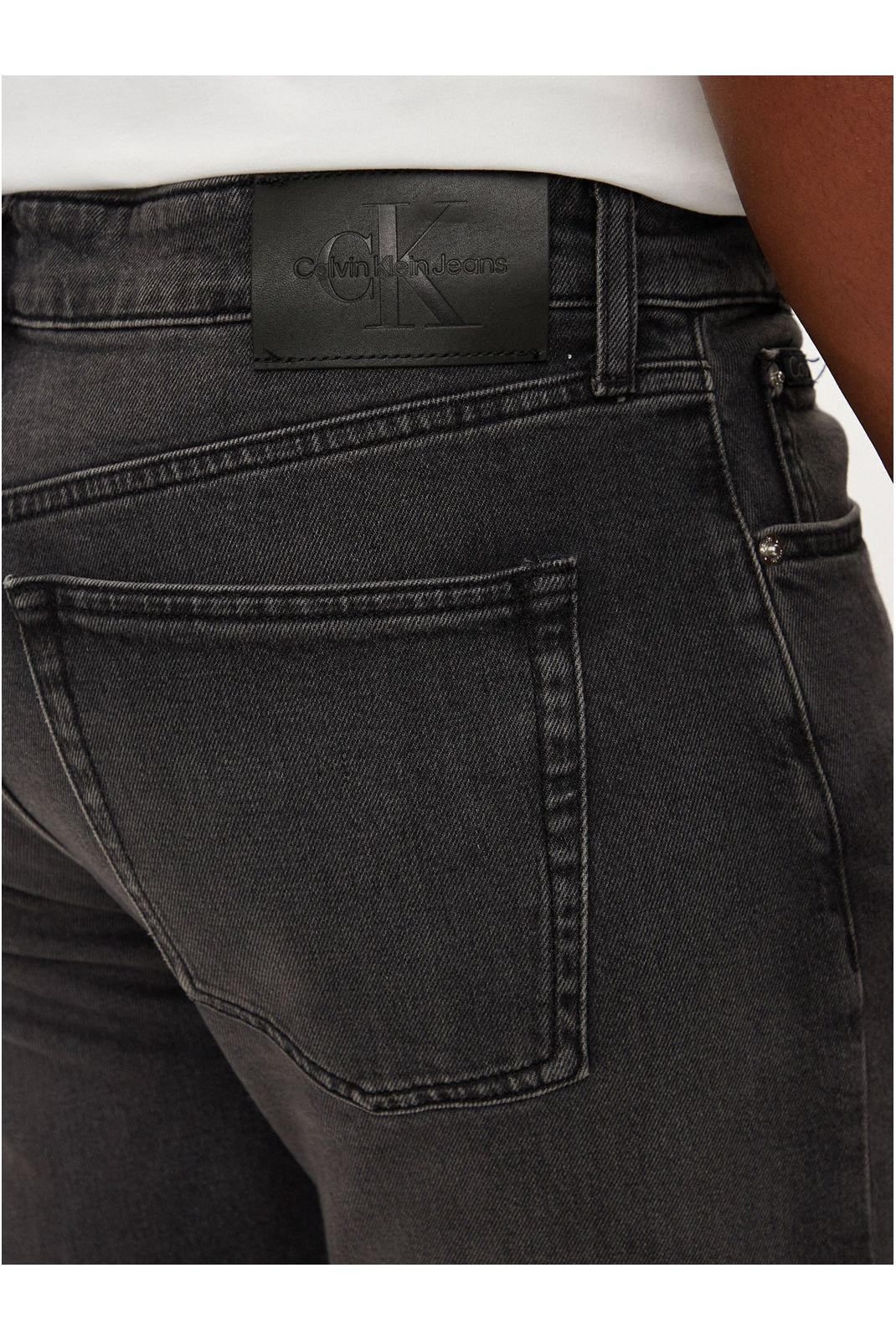 Jean slim coton stretch Calvin klein 1BY Denim Black J30J326360