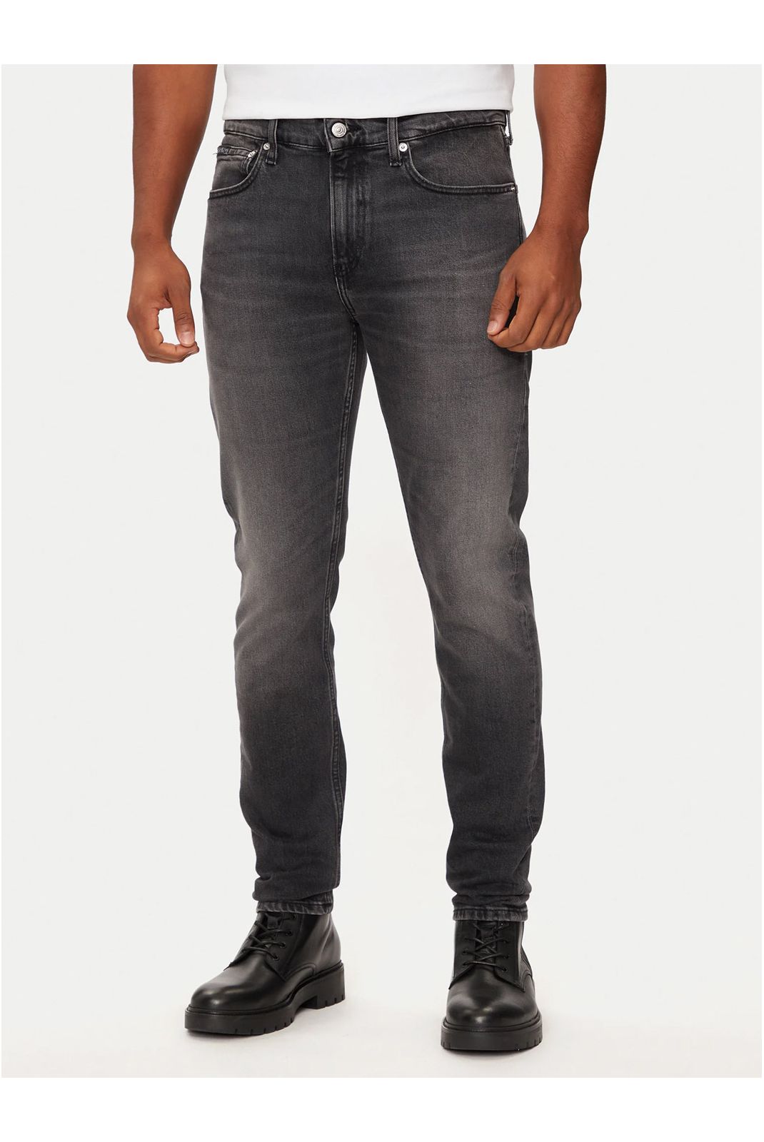 Jean slim coton stretch Calvin klein 1BY Denim Black J30J326360