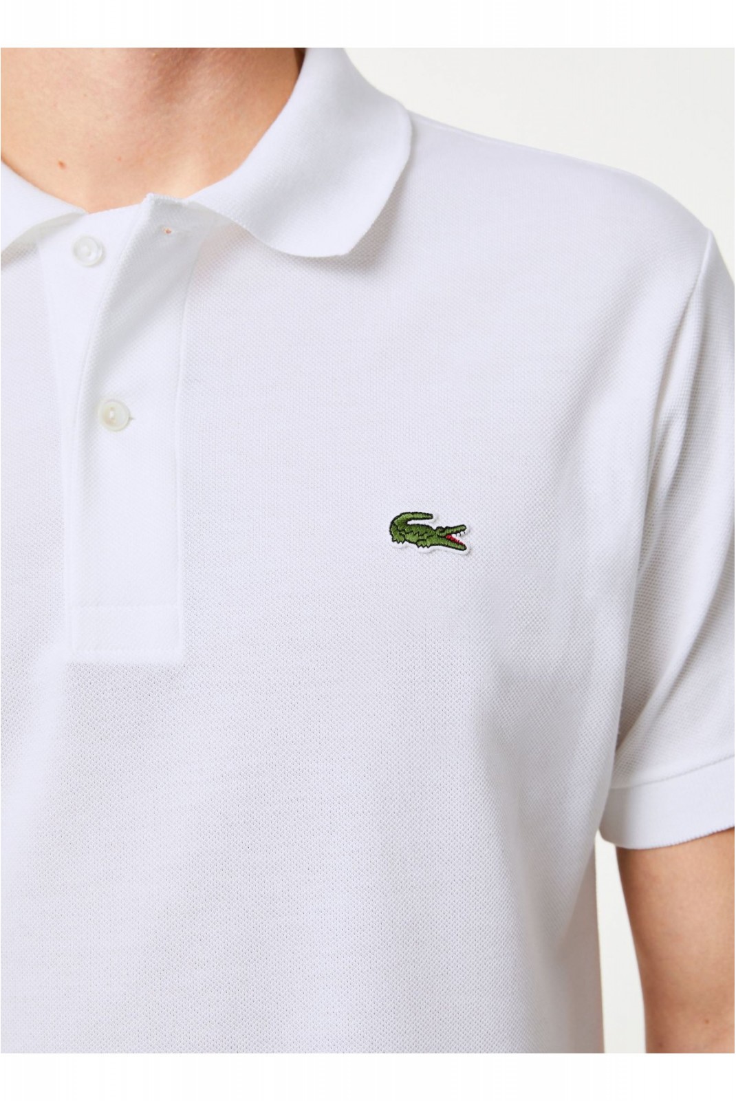 Polo MC 100% coton piqué Lacoste 001 WHITE  L.12.12