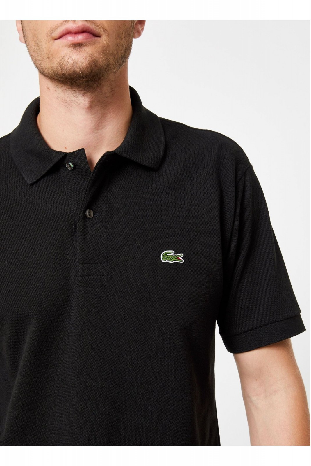 Polo MC 100% coton piqué Lacoste 031 BLACK  L.12.12