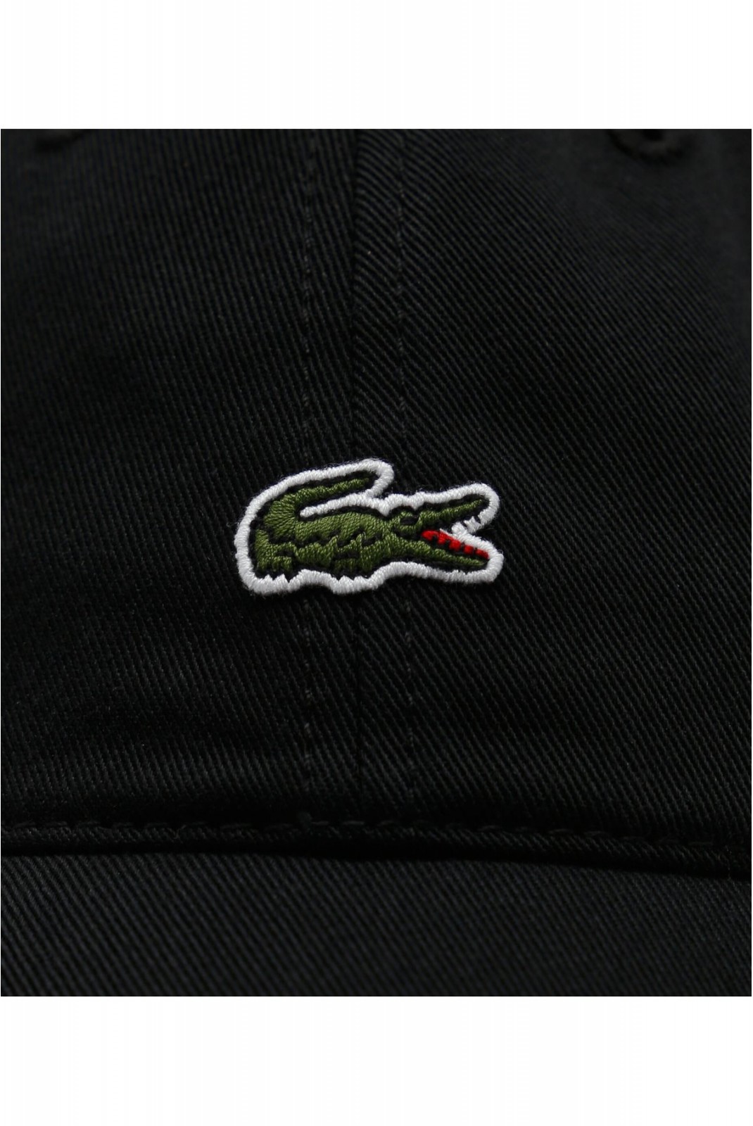 Casquette mixte logo brodé Lacoste 031 BLACK  RK0491