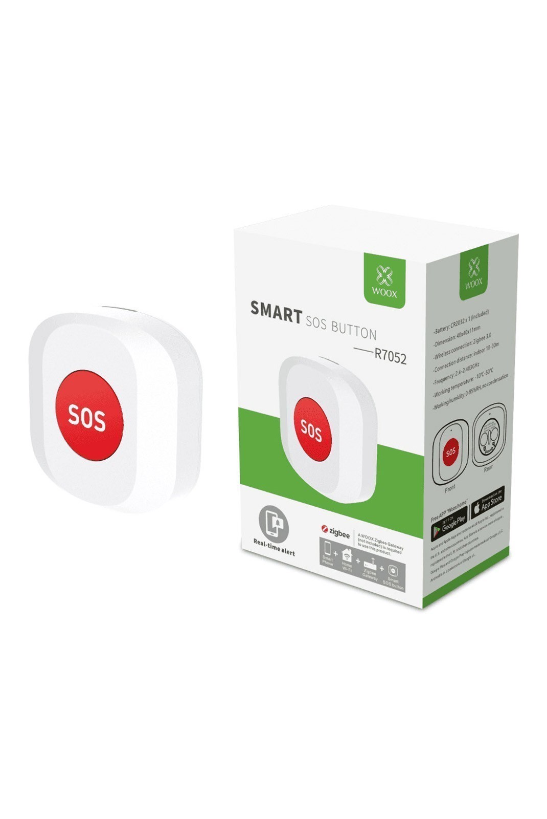 Bouton SOS intelligent Zigbee - R7052