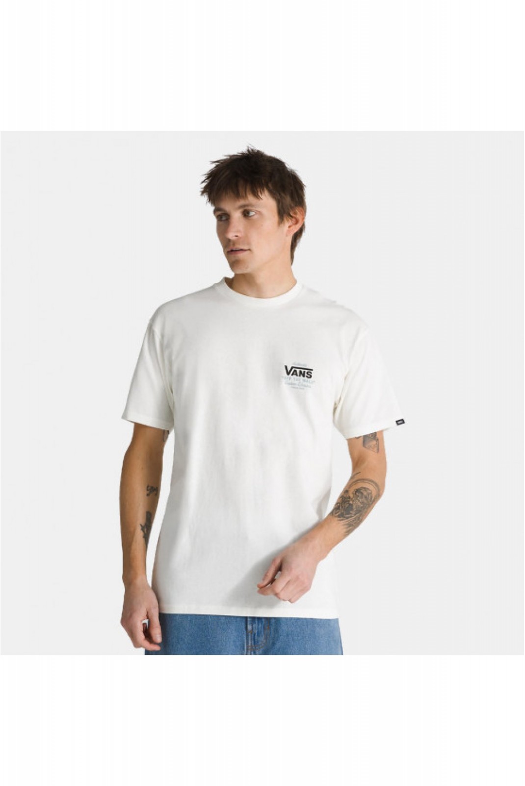 T-shirt blanc homme Mn Holder St Classic Vans-S Vans  Blanc VN0A3HZFDB71