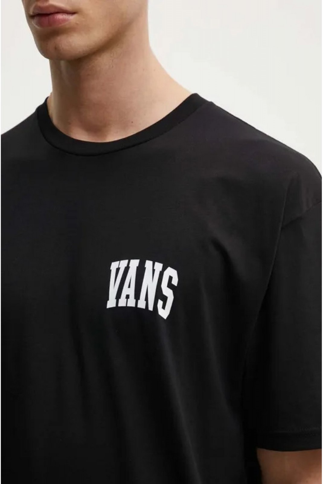 T-shirt noir Vans Varsity Black-S pour homme Vans  Noir VN000HFGBLK1