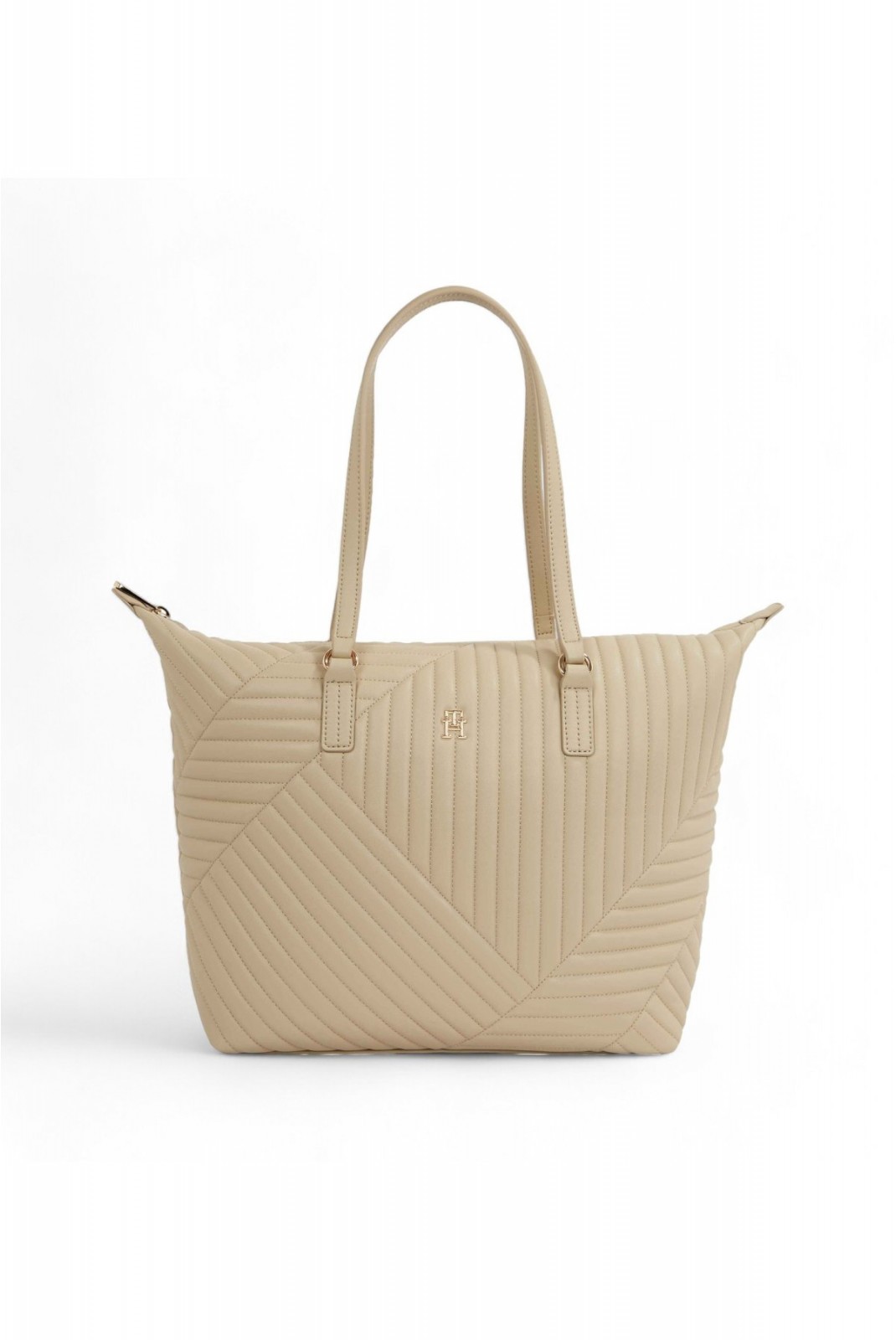 Sac cabas couture apparente Tommy Hilfiger AEG Beige AW0AW17013