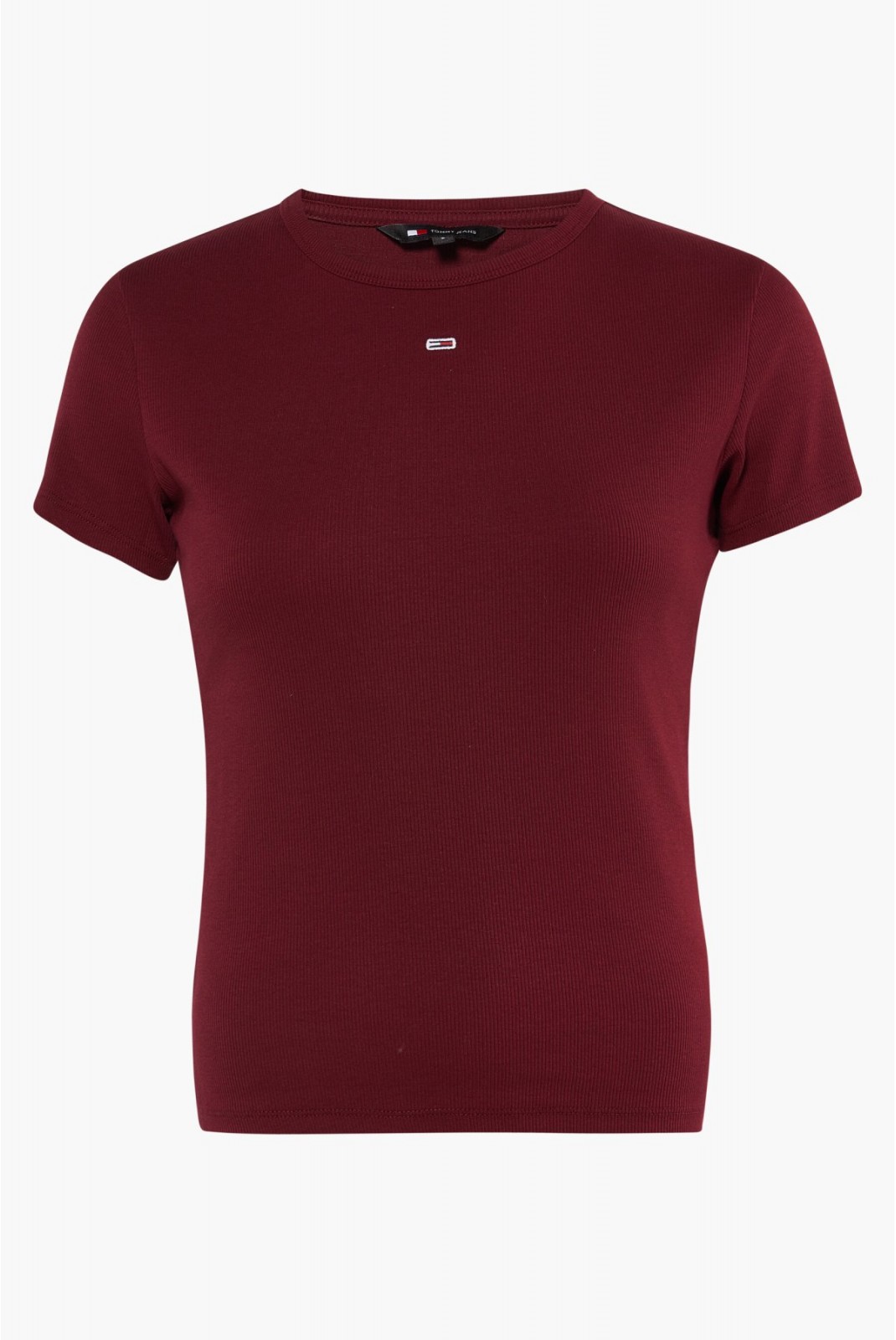 TShirt cotelé Tommy Jeans VLP Deep Rouge DW0DW17383