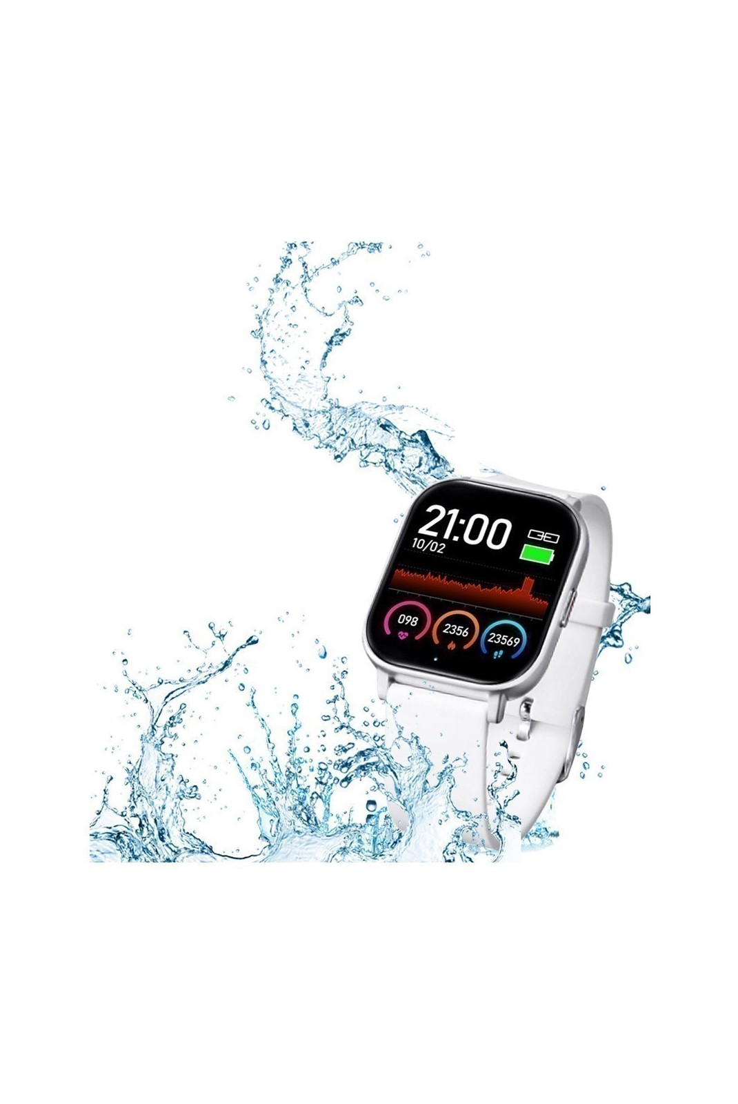 Montre Connectee Multisport Compatible Ios&Android - Blanc - WAC_102