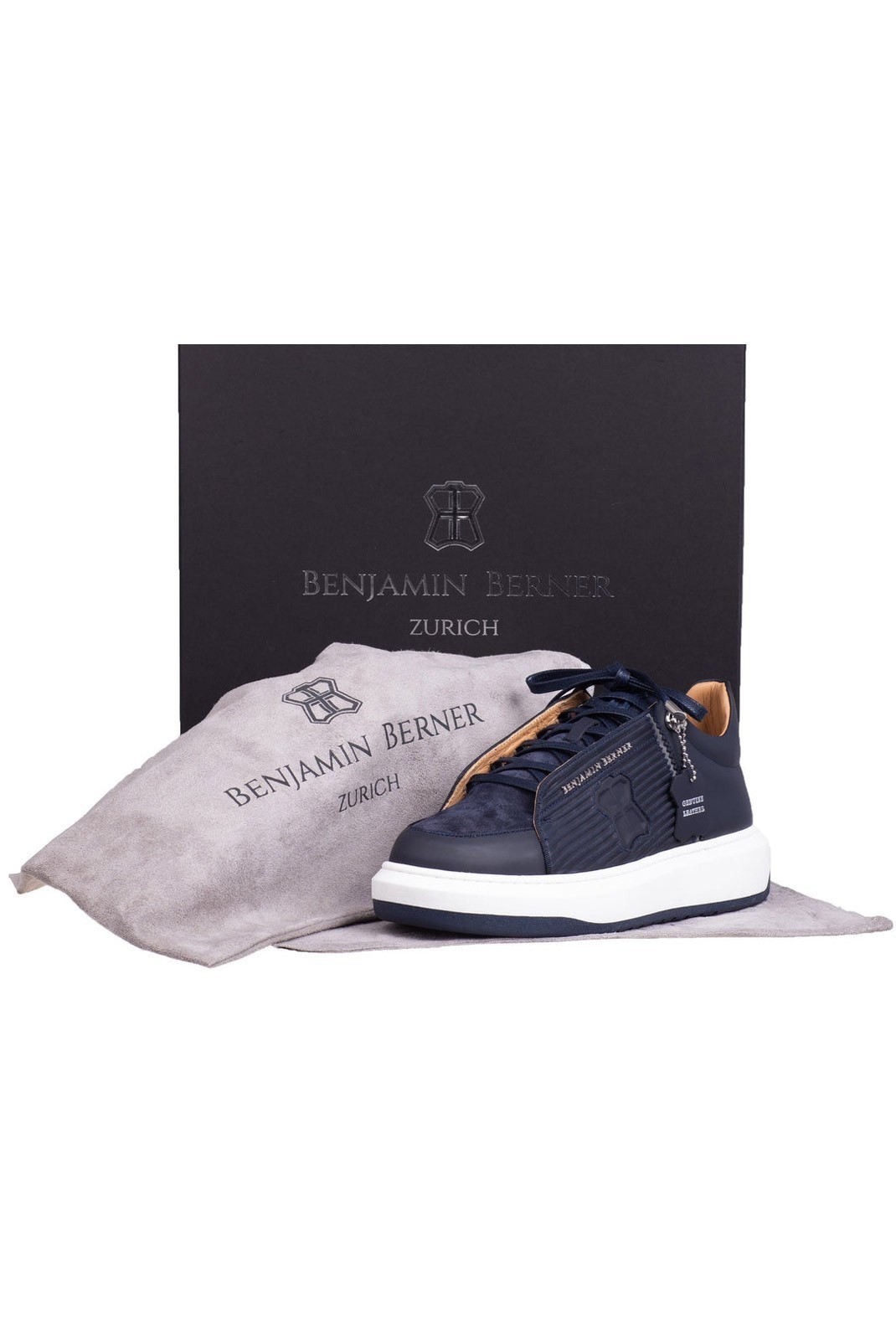 Sneakers - BENJAMIN BERNER - Navy - BNJ0161_THEO_3D_NAVY