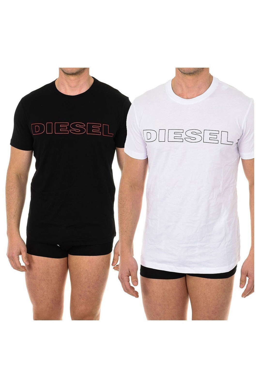 Pack 2 t-shirts - DIESEL - Noir-Blanc - A02117-0DARX-E0013