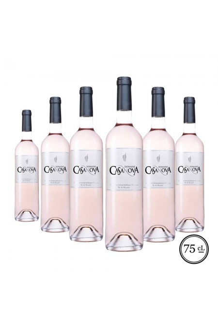 Domaine Casanova rosé Vignerons d'Aghione Ile de Beauté IGP - Rosé - NM - 0.75 L - x6