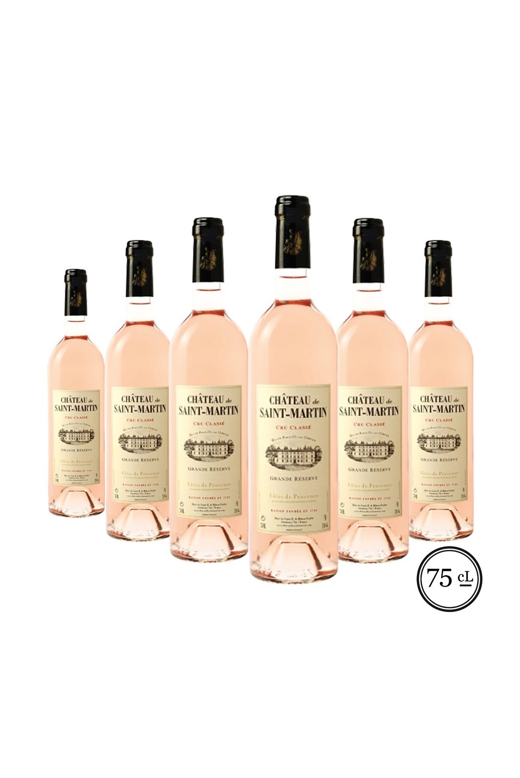 Grande Réserve rosé Château Saint Martin Cru Classé - Côtes de Provence AOP - Rosé - 2022 - 0.75 L - x6