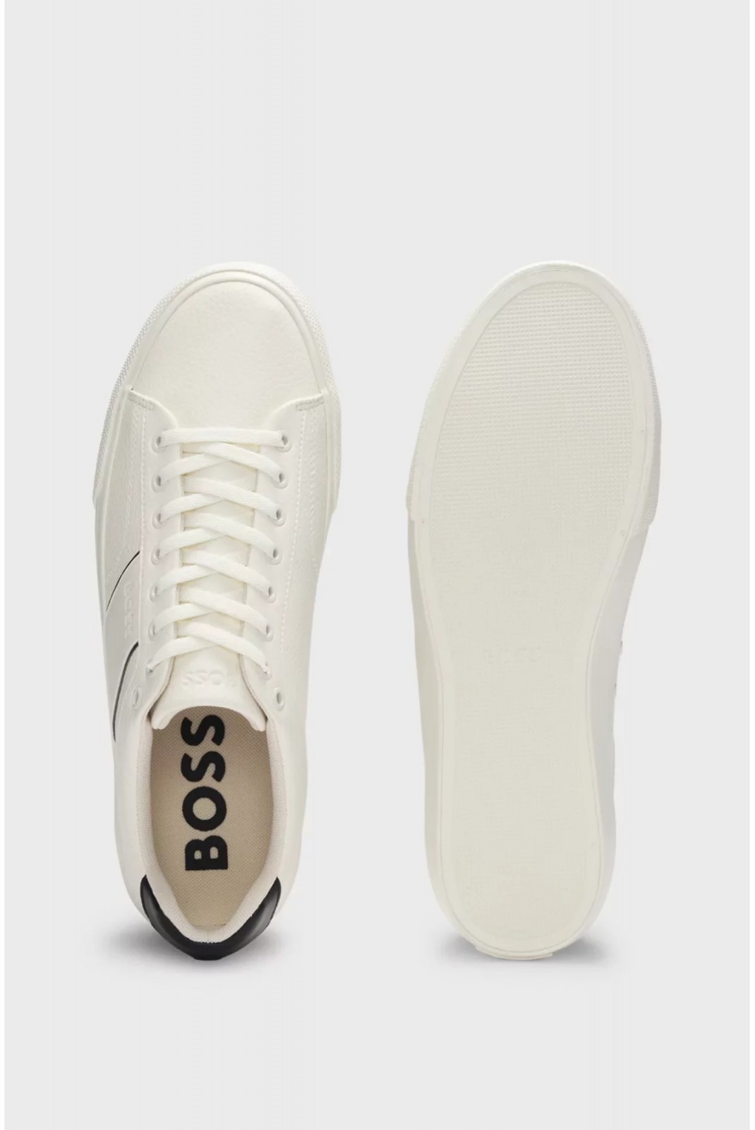 Sneakers cuir PU Aiden Hugo boss 101 white 50522833