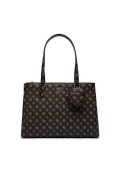 Sac cabas + porte monnaie Power play Guess jeans BROWN LOGO HWQG90 06230