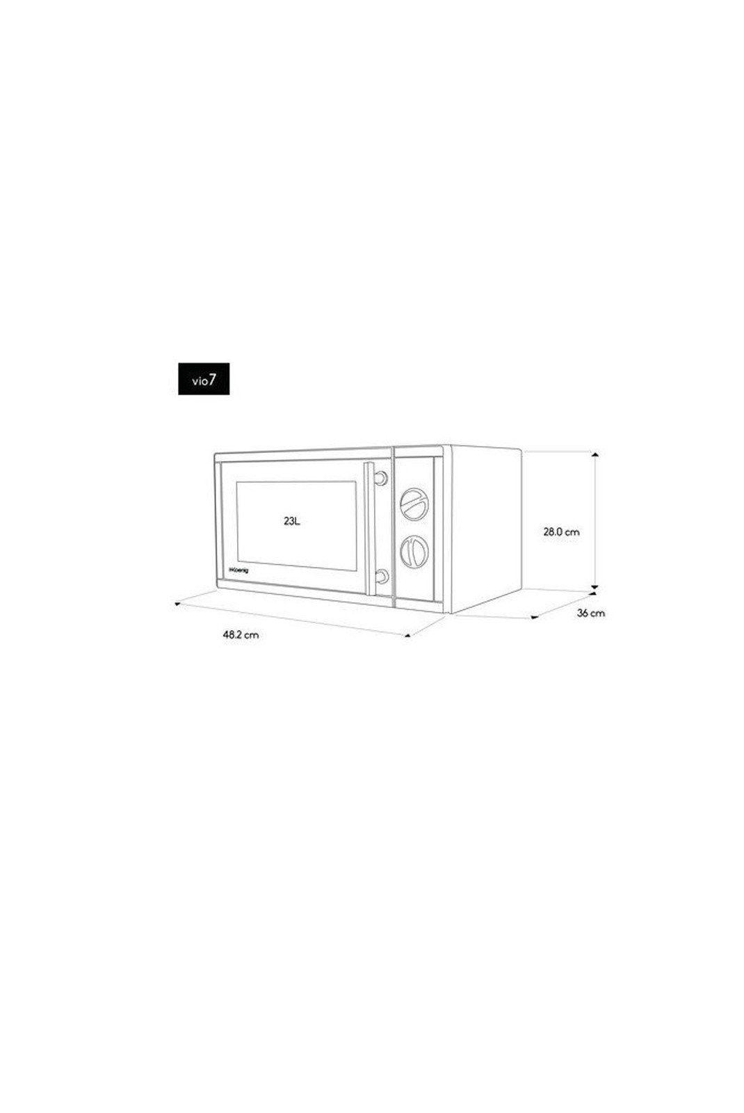 Micro-Ondes et Grill - H.KOENIG - VIO7