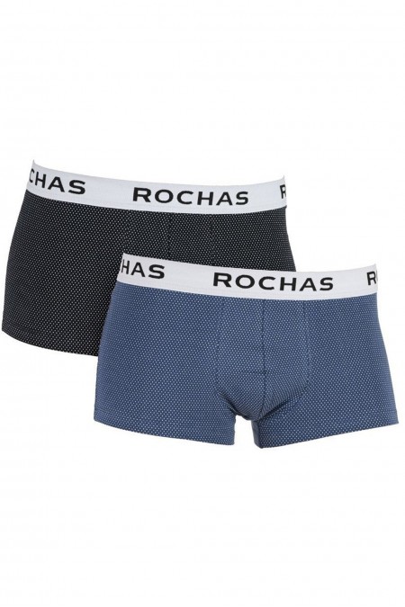 Boxer x2 - ROCHAS - Dots Black + Dots Blue - 2220-20_02