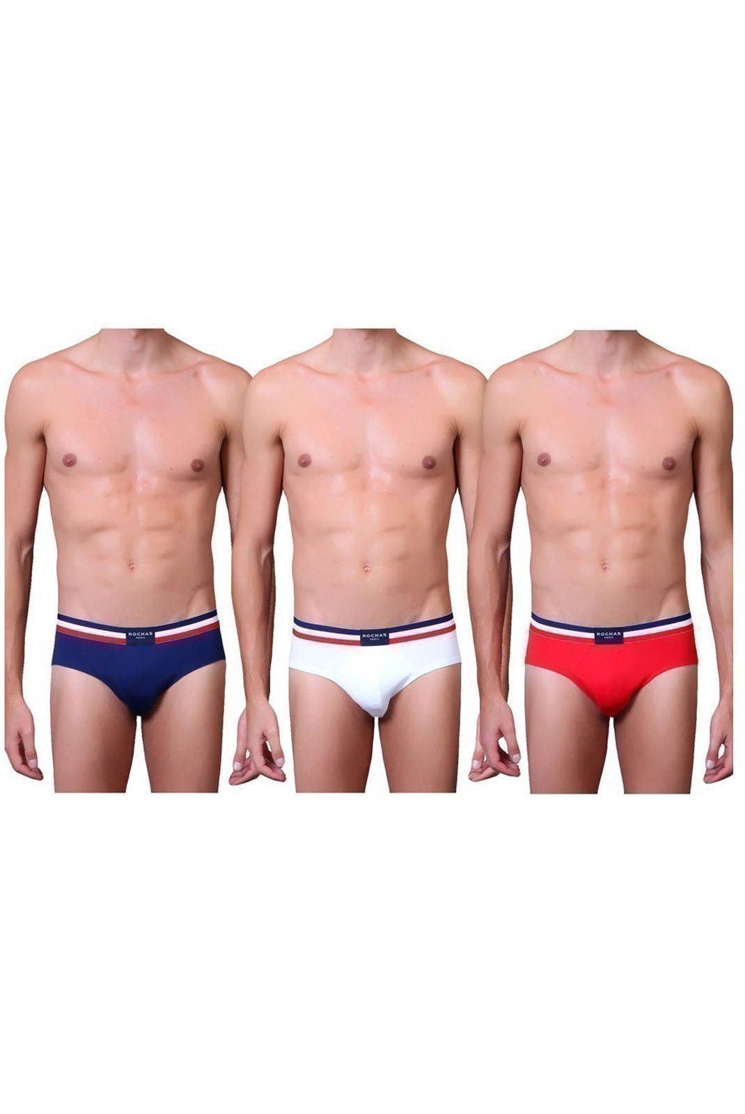 Slip x3 - ROCHAS - Navy + Red + White - 8030-145_03