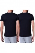 T-shirt x2 - ROCHAS - Black - 8094-03_02