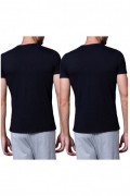 T-shirt x2 - ROCHAS - Black - 8205-03_02