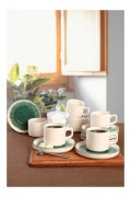 Set de tasses à thé (12 pièces) - CTKCAYSTACKABLE20789980012 - White/Green - 275KRM1869