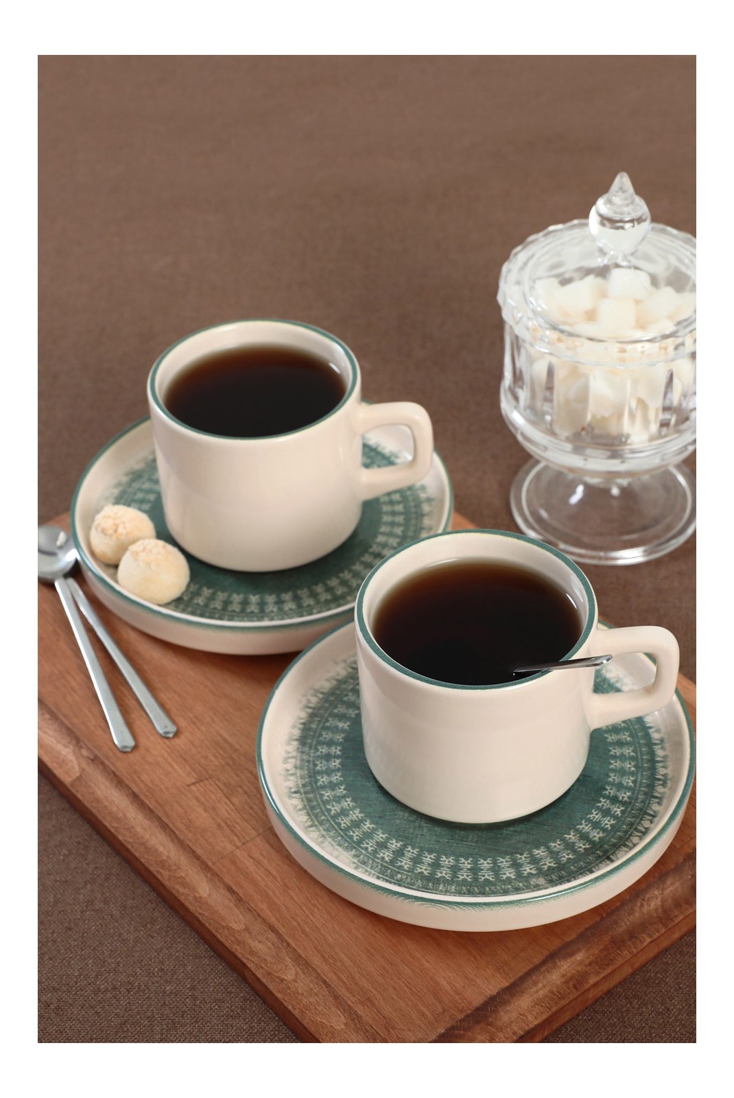 Set de tasses à thé (12 pièces) - CTKCAYSTACKABLE20789980012 - White/Green - 275KRM1869