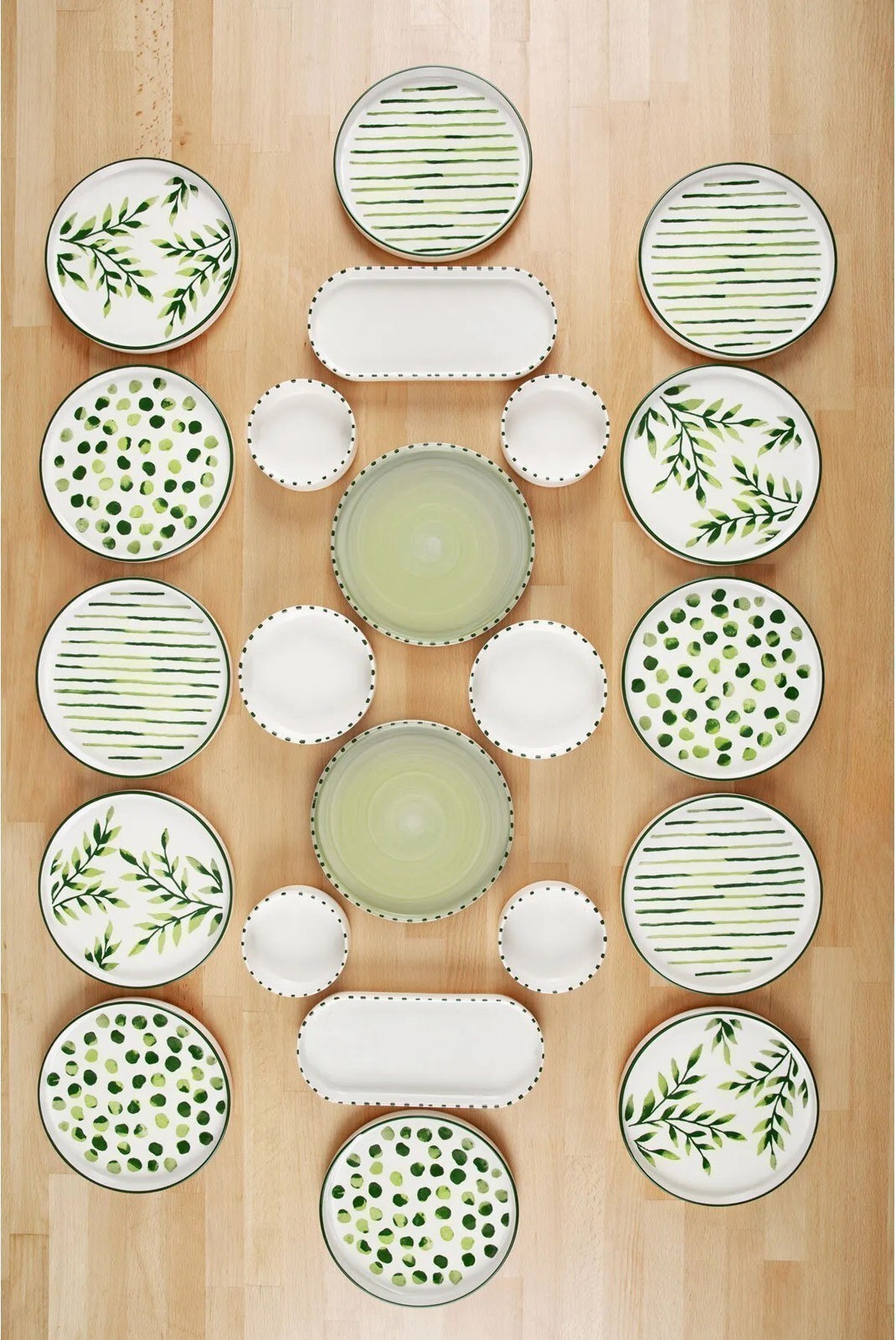 Service petit-déjeuner (22 Pieces) - MCH09974 - Green/White - 430KSV1343