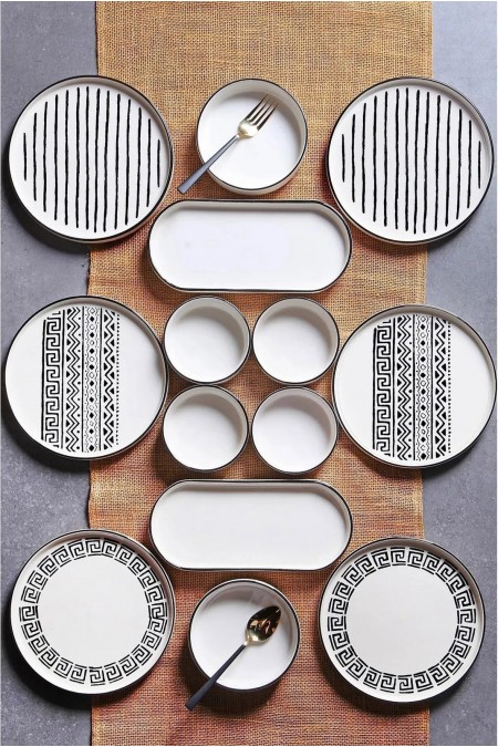 Service petit-déjeuner (14 Pieces) - MCH09905 - Black/White - 430KSV1371