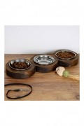 Bol de nourriture pour animaux de compagnie - Walnut - 268EVL1392