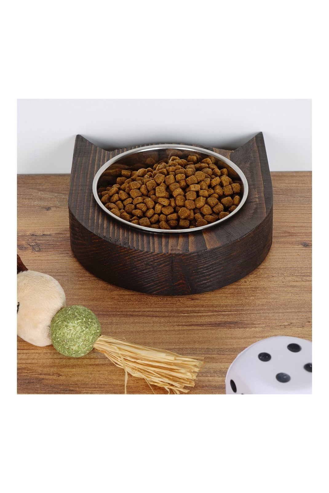 Bol de nourriture pour animaux de compagnie - Walnut - 268EVL1393