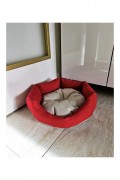 Lit pour animaux de compagnie - Red/Cream - 379VLV3303