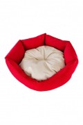 Lit pour animaux de compagnie - Red/Cream - 379VLV3303