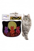 Tapis pour litière de chat - Multicolor - 686GRV1208