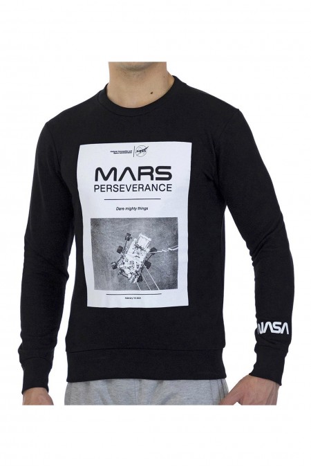 Sweatshirt - NASA GEAR - Black - MARS03S-BLACK