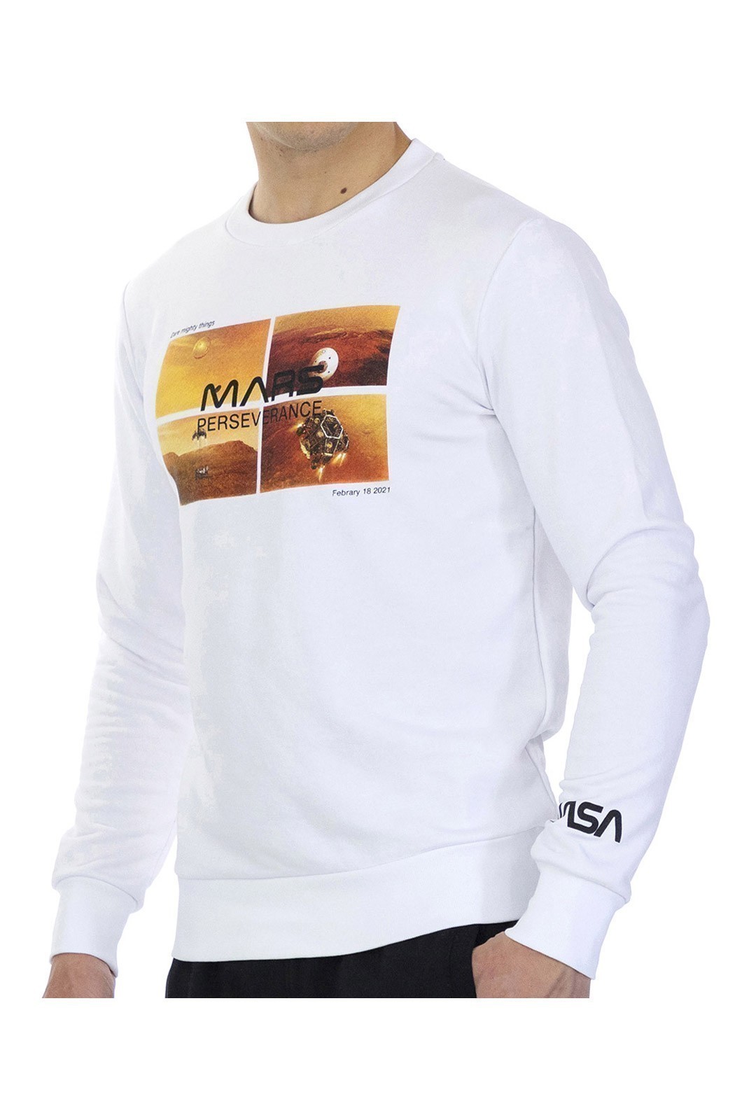 Sweatshirt - NASA GEAR - White - MARS09S-WHITE