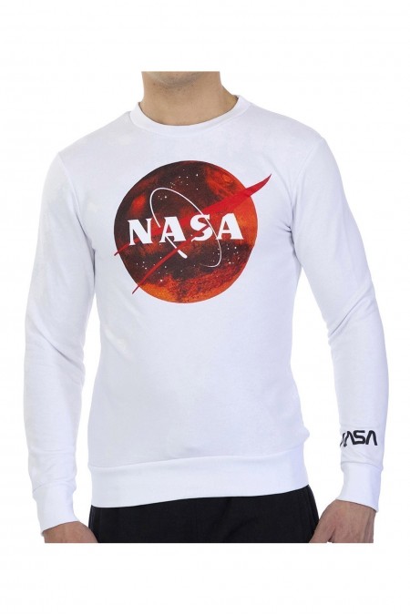 Sweatshirt - NASA GEAR - White - MARS12S-WHITE