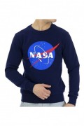 Sweatshirt - Homme - NASA GEAR - Blue - NASA11S-BLUE