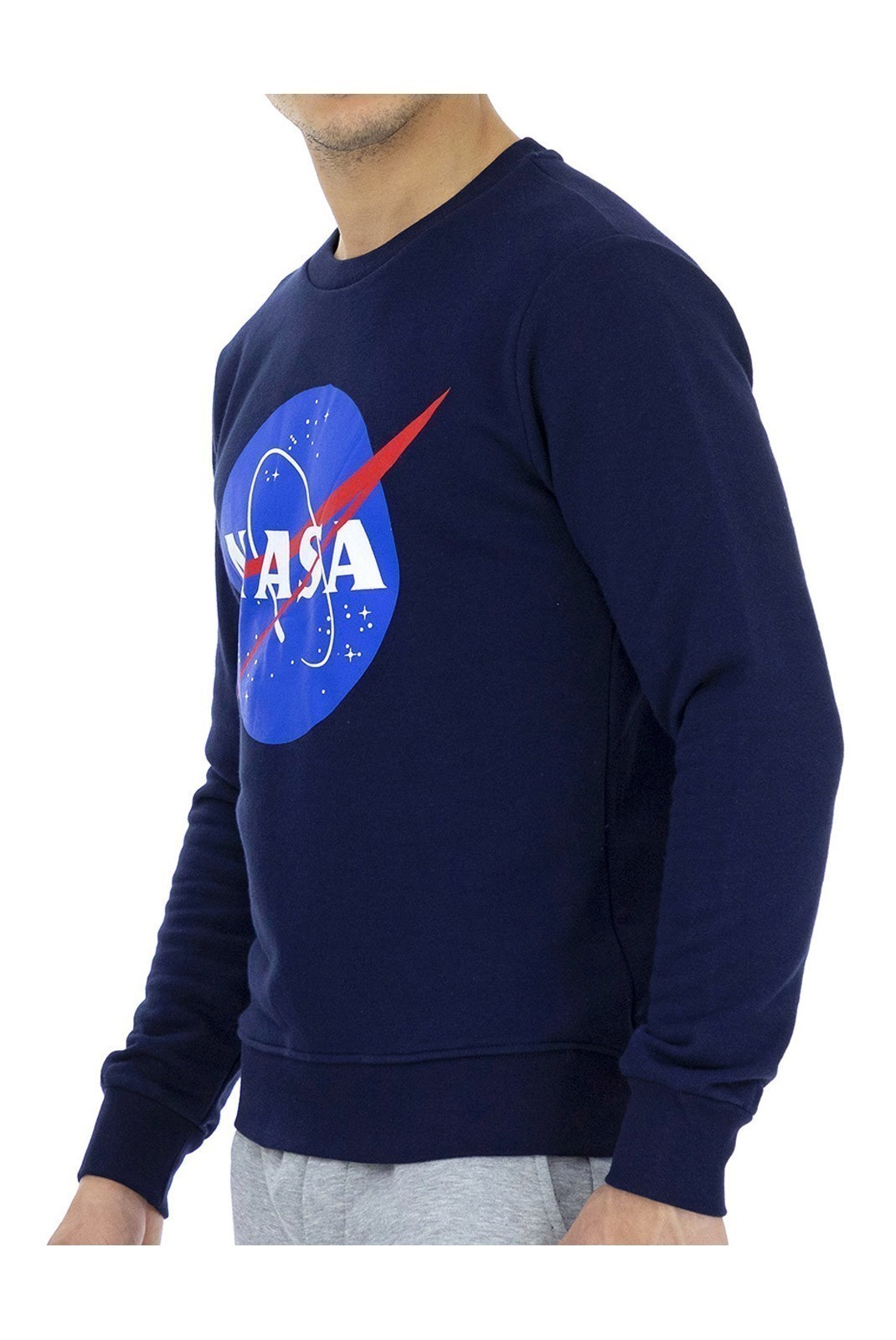 Sweatshirt - Homme - NASA GEAR - Blue - NASA11S-BLUE