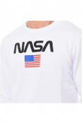 Sweatshirt - NASA GEAR - White - NASA41S-WHITE